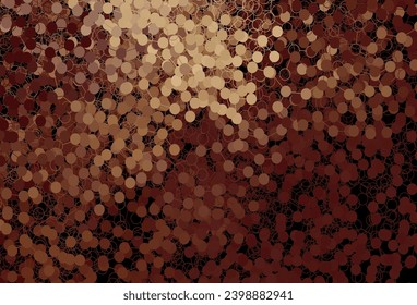 Dark Red, Yellow vector template with circles. Illustration with set of shining colorful abstract circles. Pattern for futuristic ad, booklets.