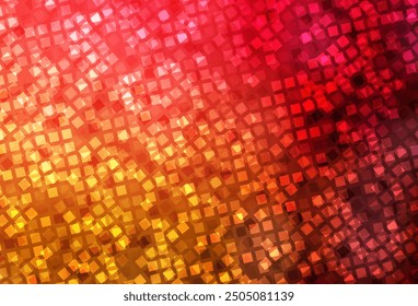 Rojo oscuro, Plantilla de Vector amarillo con rombo. Rectángulos sobre fondo abstracto con gradiente colorido. Patrón para comerciales.