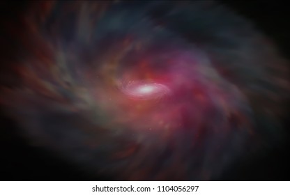 Dark Red, Yellow vector texture with milky way stars. Glitter abstract illustration with colorful cosmic stars. Pattern for astronomy websites.