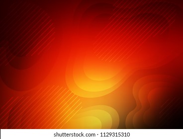Dark Red, Yellow vector texture with colored lines. Blurred decorative design in simple style with lines. Smart design for your business advert.