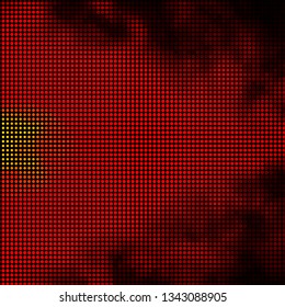 Dark Red, Yellow vector texture with circles. Colorful illustration with gradient dots in nature style. Pattern for booklets, leaflets.
