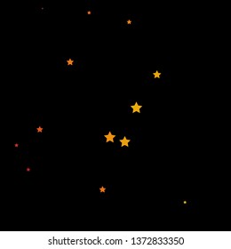 Dark Red, Yellow vector texture with beautiful stars. Shining colorful illustration with small and big stars. Pattern for websites, landing pages.