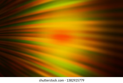 Dark Red, Yellow vector texture with bent lines. Modern gradient abstract illustration with bandy lines. A completely new template for your design.