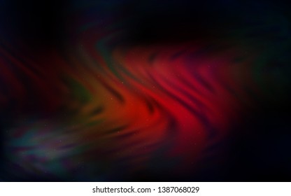 Dark Red, Yellow vector texture with milky way stars. Space stars on blurred abstract background with gradient. Pattern for astronomy websites.