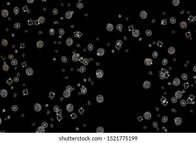 Dark Red, Yellow vector texture with delicious snacks. Abstract background with colorful Fast Food illustrations. Pattern for menu of cafes, bars, restaurants.