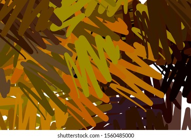 Dark Red, Yellow vector texture with colored lines. Modern geometrical abstract illustration with Lines. Pattern for ads, posters, banners.