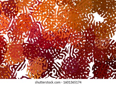 Dark Red, Yellow vector texture with abstract forms. Simple colorful illustration with abstract gradient shapes. Modern design for your business card.