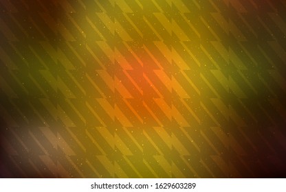 Dark Red, Yellow vector texture with colored lines. Shining colored illustration with sharp stripes. Best design for your ad, poster, banner.