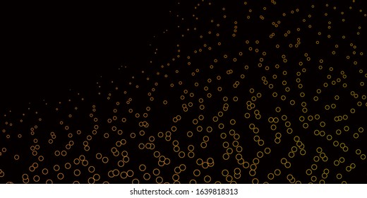 Dark Red, Yellow vector texture with disks. Illustration with set of shining colorful abstract spheres. Design for your commercials.