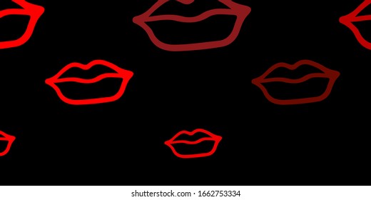 Dark Red, Yellow vector texture with women's rights symbols. Colorful illustration with gradient feminism shapes. Design for International Women’s Day.