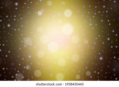 Dark Red, Yellow vector texture in birthday style. Colorful illustration with Christmas simbols and signs. Pattern for school, grammar websites.