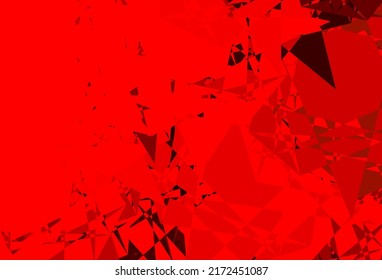 Dark Red, Yellow vector texture with memphis shapes. Simple design in abstract style with gradient forms. Smart design for your business.