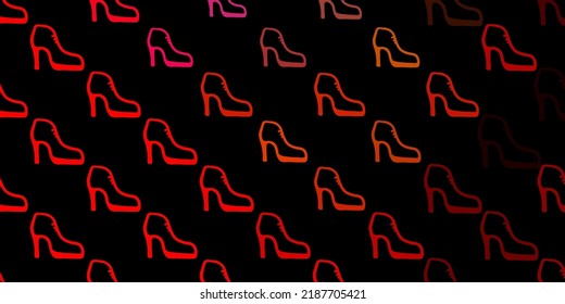 Dark red, yellow vector texture with women's rights symbols. Colorful feminism symbols with a gradient in modern style. Elegant design for wallpapers.