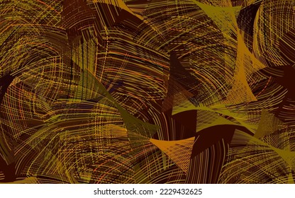 Dark Red, Yellow vector texture with abstract forms.