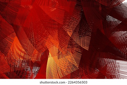 Dark Red, Yellow vector texture with abstract forms. Modern abstract illustration with colorful random forms. Best smart design for your business.