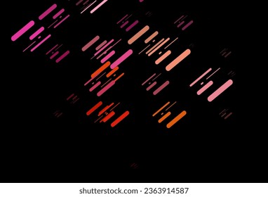 Dark Red, Yellow vector texture with colorful lines. Shining colored illustration with narrow lines. Pattern for ads, posters, banners.