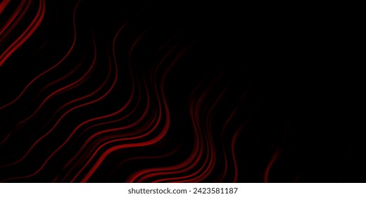 Dark Red, Yellow vector texture with curves. Abstract gradient illustration with wry lines. Pattern for websites, landing pages.