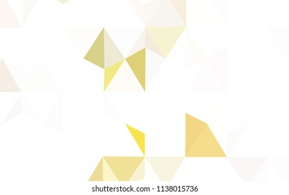 Dark Red, Yellow vector triangle mosaic texture. Colorful illustration in polygonal style with gradient. Pattern for a brand book's backdrop.