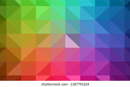 Dark Red, Yellow vector triangle mosaic template. Colorful illustration in polygonal style with gradient. New template for your brand book.