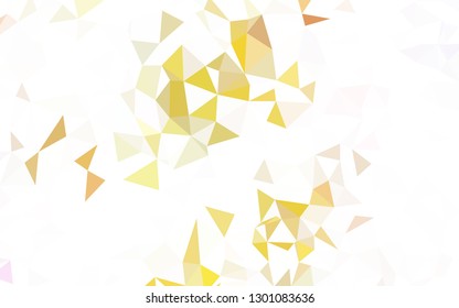 Dark Red, Yellow vector triangle mosaic background. Glitter abstract illustration with an elegant triangles. Polygonal design for your web site.