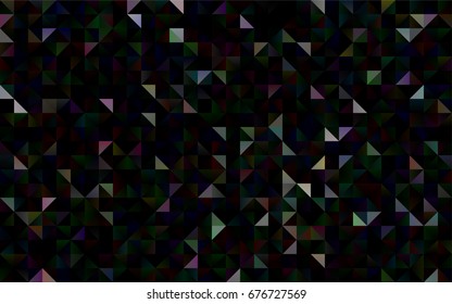 Dark Red, Yellow vector triangle mosaic background. Shining colored illustration in a brand-new style. Brand-new style for your business design.