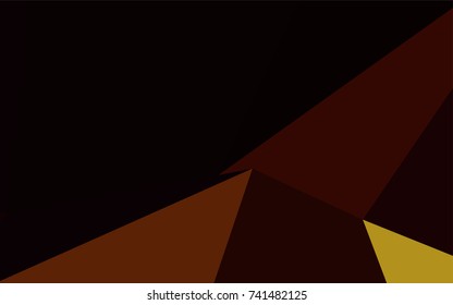 Dark Red, Yellow vector triangle mosaic template. Colorful abstract illustration with gradient. Brand-new design for your business.