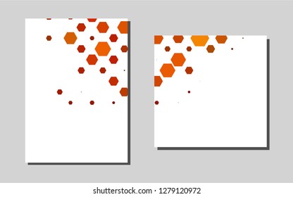 Dark Red, Yellowvector banner for websites. Glitter abstract design concept with text box. Pattern for beautiful business cards, folders.