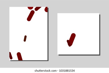 Dark Red, Yellowvector brochure for ui, ux design. Modern abstract design concept with colorful gradient. Completely new template for your brand book.