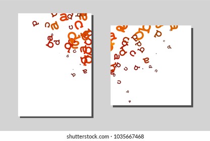 Dark Red, Yellowvector template for landing pages. Modern abstract design concept with colorful gradient. Pattern for beautiful business cards, folders.