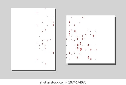 Dark Redvector background for presentations. Modern abstract design concept with colorful gradient. Pattern can be used as a template for calendars.