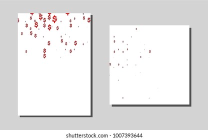 Dark Redvector banner for websites. Modern abstract design concept with colorful gradient. Pattern can be used as a template for calendars.