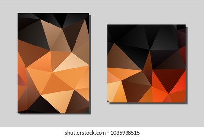 Dark Redvector brochure for ui, ux design. Modern abstract design concept with colorful gradient. Completely new template for your brand book.