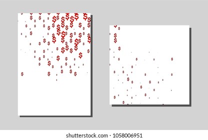Dark Redvector brochure for ui, ux design. Blurred decorative design in abstract style with textbox. Pattern can be used as a template for calendars.