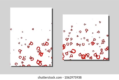 Dark Redvector brochure for ui, ux design. Modern abstract design concept with colorful gradient. Pattern can be used as a template for calendars.