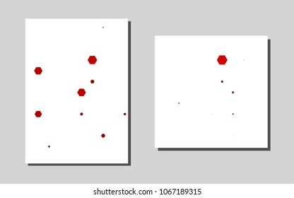Dark Redvector brochure for ui, ux design. Blurred decorative design in abstract style with textbox. Completely new template for your brand book.