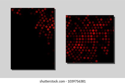 Dark Redvector cover for Envelopes. Blurred decorative design in abstract style with textbox. New design for a poster, banner of your website.
