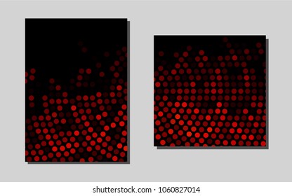 Dark Redvector cover for Envelopes. Modern abstract design concept with colorful gradient. Pattern for beautiful business cards, folders.