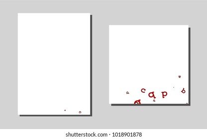 Dark Redvector layout for Leaflets. Abstract booklet on colored background with gradient. Beautiful design for cover of notepads.