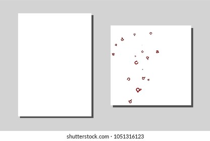 Dark Redvector layout for Leaflets. Glitter abstract design concept with text box. Pattern for ads, leaflets, labels of your business.