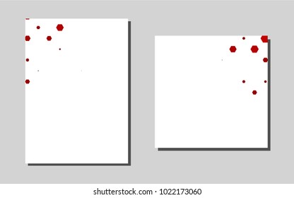 Dark Redvector pattern for posters. Abstract booklet on colored background with gradient. Beautiful design for cover of notepads.