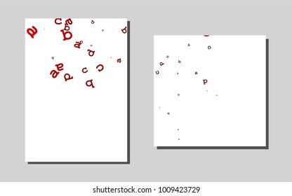 Dark Redvector pattern for posters. Glitter abstract design concept with text box. Pattern for ads, leaflets, labels of your business.