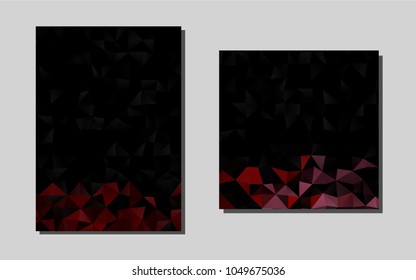 Dark Redvector pattern for posters. Modern abstract design concept with colorful gradient. The pattern can be used for any ad, booklets.
