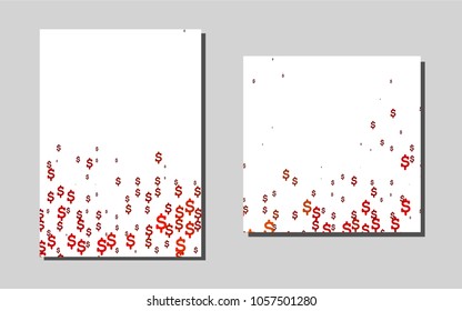 Dark Redvector template for landing pages. Blurred decorative design in abstract style with textbox. Pattern for beautiful business cards, folders.