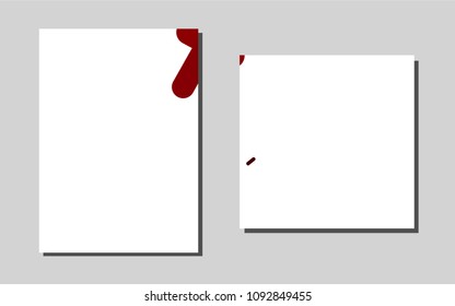Dark Redvector template for landing pages. Web interface on abstract background with colorful gradient. Pattern for beautiful business cards, folders.