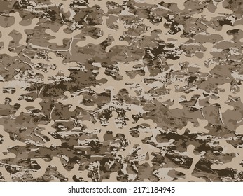 Dark Repeated Graphic Vector Camouflage Fabric. Seamless Green War Graphic Army Wallpaper.  Brown Repeated Fashion Vector Combat Art. Seamless Black Graphic Military Pattern. 