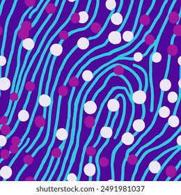 Dark Repetitive Doodle Artistic Leaves Texture. Gradient Endless Summer Beauty Style, Seamless Art. Vivid Seamless Color Organic Element Backdrop. 