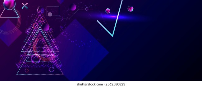 Dark retro futuristic cyberpunk elements abstraction background cosmos synthwave vaporwave retrowave glitch circle