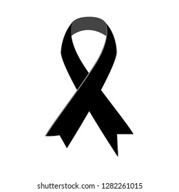 Dark ribbon R.I.P lines vector - Vector