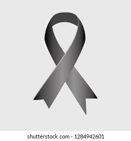 Dark ribbon R.I.P lines vector - Vector