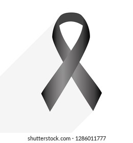 Dark ribbon R.I.P lines vector - Vector